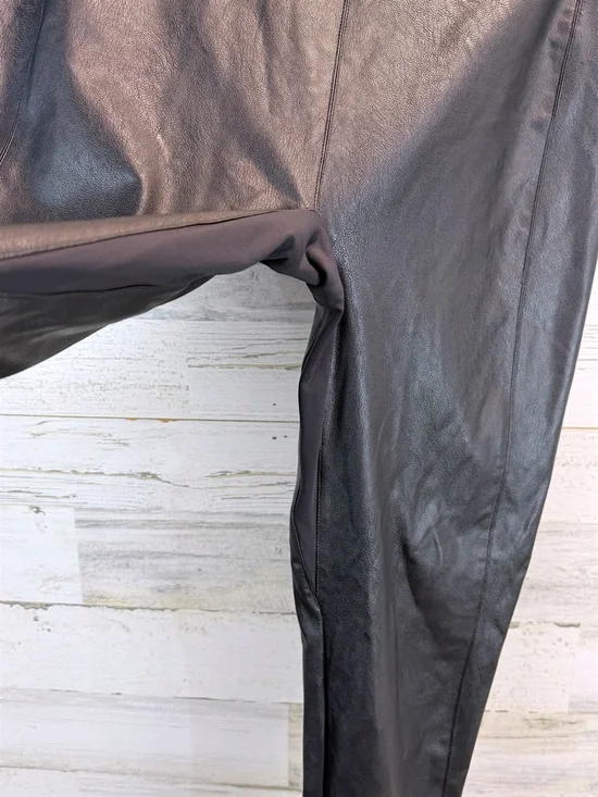 Honeylove Vegan Leather Leggings 1X Black Sculpting High Rise Core Athleisure - Picture 12 of 15